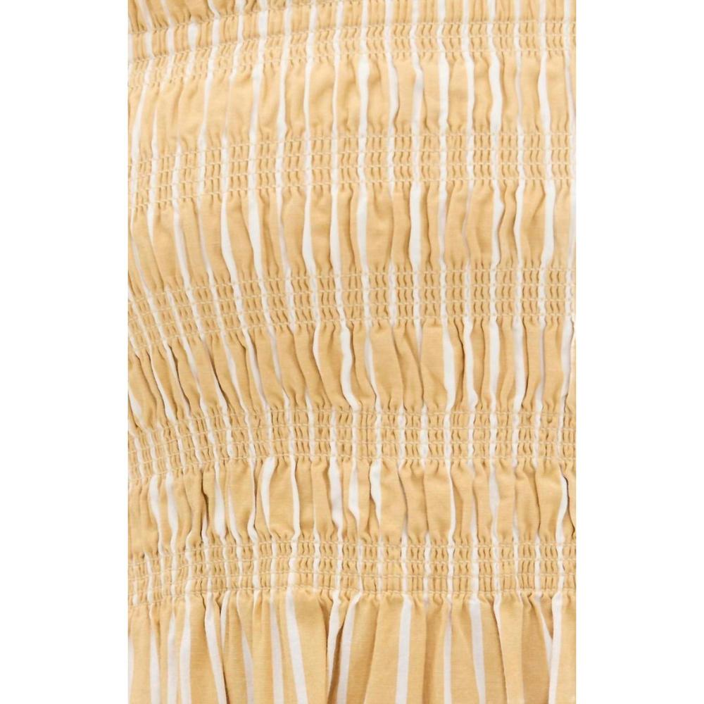 NEW PISTOLA bianca smocked bodice dress in beach sand stripe - Picture 4 of 4